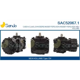 Compresseur, climatisation SANDO SAC52067.1