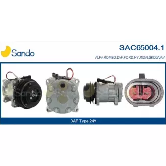 Compresseur, climatisation SANDO SAC65004.1
