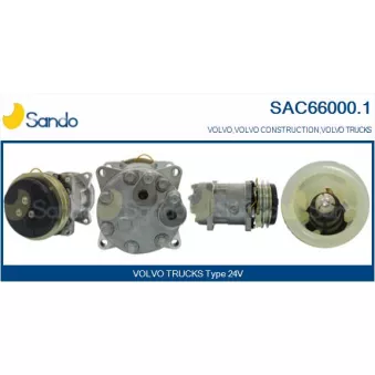 Compresseur, climatisation SANDO SAC66000.1