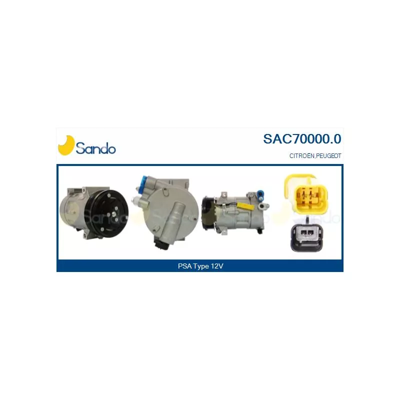 Compresseur, climatisation SANDO SAC70000.0