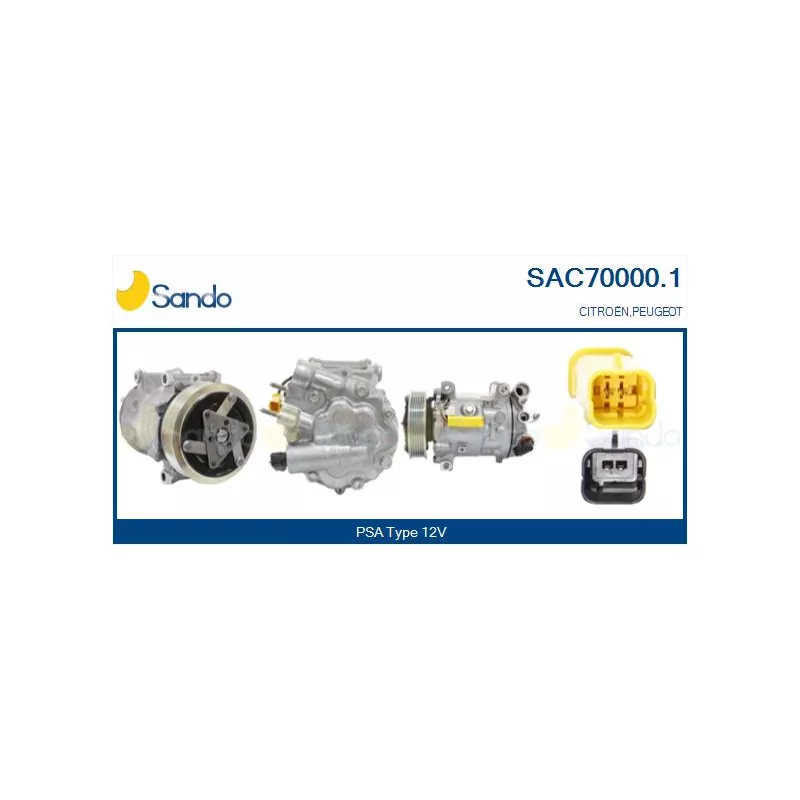 Compresseur, climatisation SANDO SAC70000.1