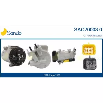 Compresseur, climatisation SANDO SAC70003.0