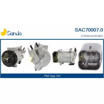 Compresseur, climatisation SANDO SAC70007.0