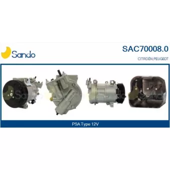 Compresseur, climatisation SANDO SAC70008.0