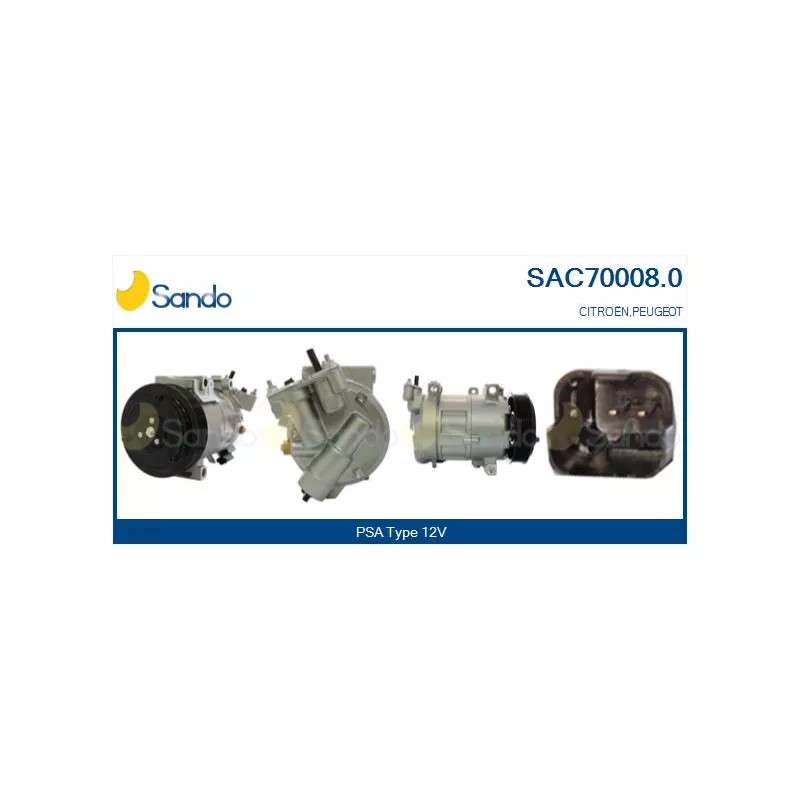 Compresseur, climatisation SANDO SAC70008.0