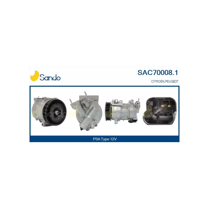 Compresseur, climatisation SANDO SAC70008.1