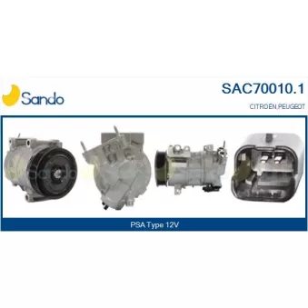 Compresseur, climatisation SANDO SAC70010.1