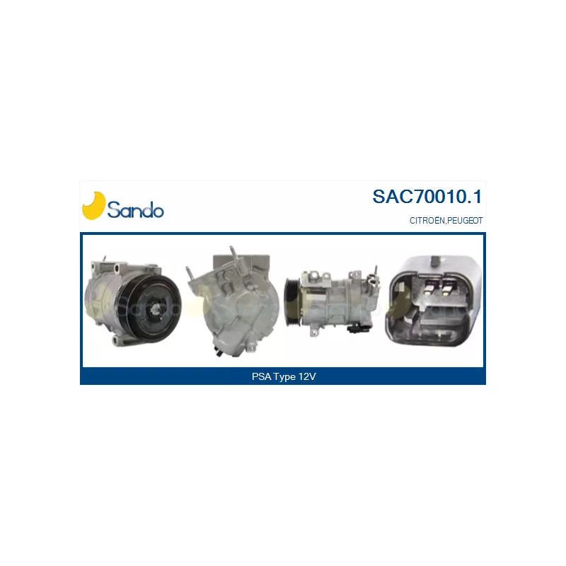 Compresseur, climatisation SANDO SAC70010.1