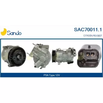 Compresseur, climatisation SANDO SAC70011.1