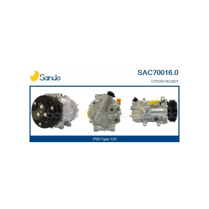 Compresseur, climatisation SANDO SAC70016.0