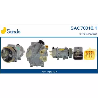 Compresseur, climatisation SANDO SAC70016.1