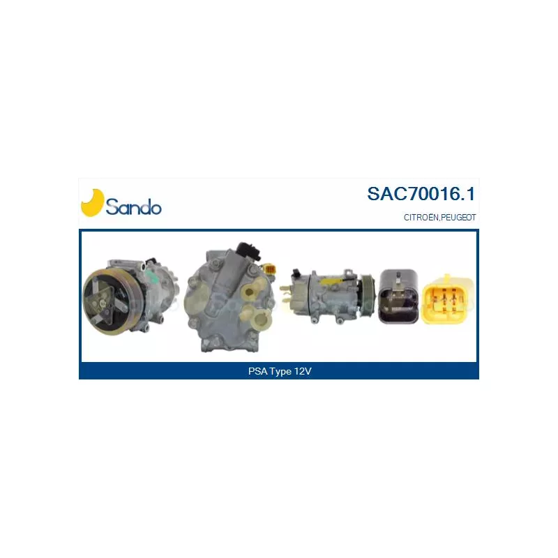 Compresseur, climatisation SANDO SAC70016.1