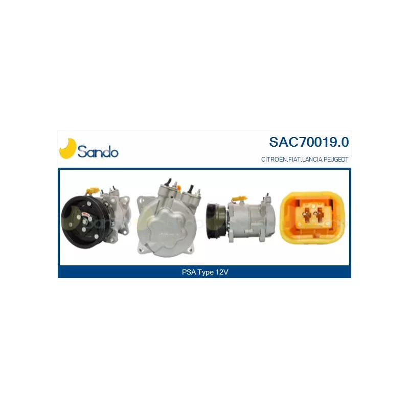 Compresseur, climatisation SANDO SAC70019.0