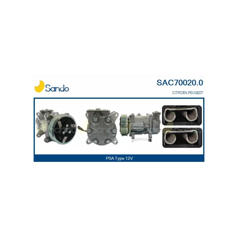 Compresseur, climatisation SANDO SAC70020.0