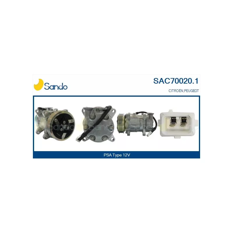 Compresseur, climatisation SANDO SAC70020.1