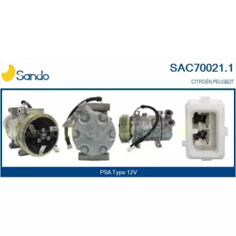 Compresseur, climatisation SANDO SAC70021.1