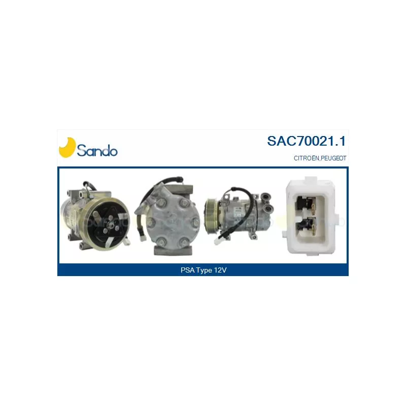 Compresseur, climatisation SANDO SAC70021.1