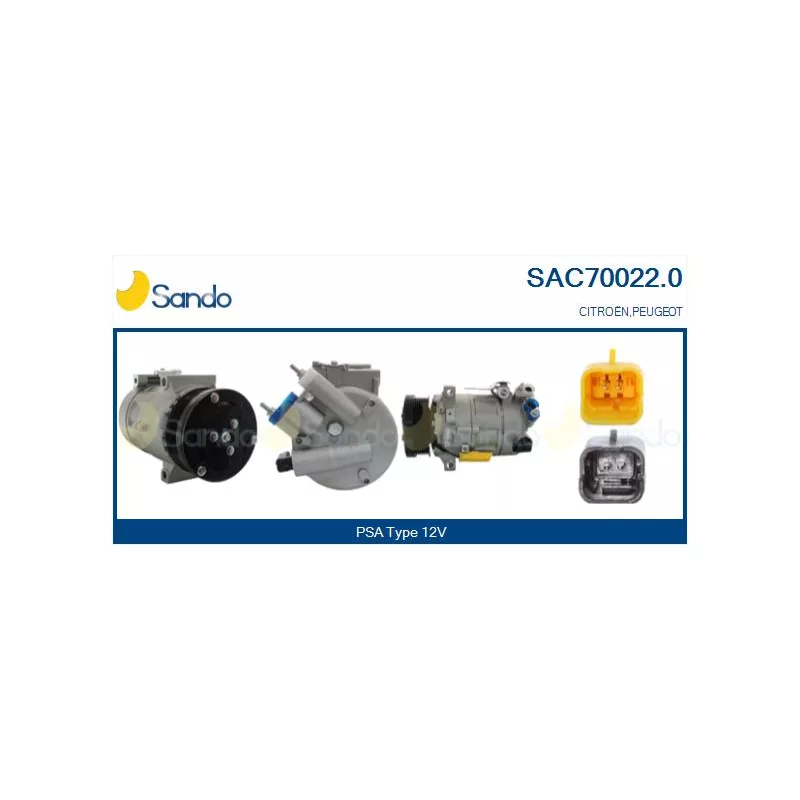Compresseur, climatisation SANDO SAC70022.0