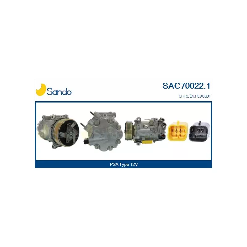 Compresseur, climatisation SANDO SAC70022.1
