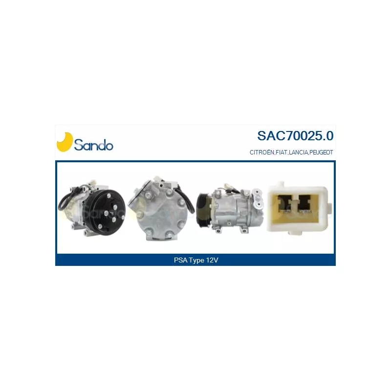 Compresseur, climatisation SANDO SAC70025.0
