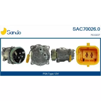 Compresseur, climatisation SANDO SAC70026.0