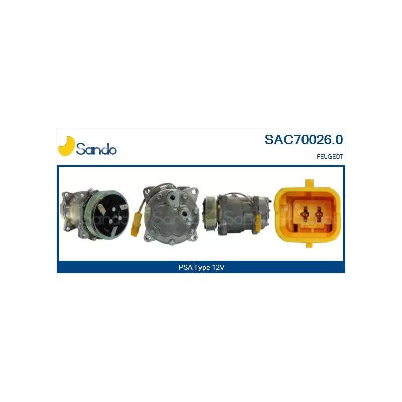 Compresseur, climatisation SANDO SAC70026.0