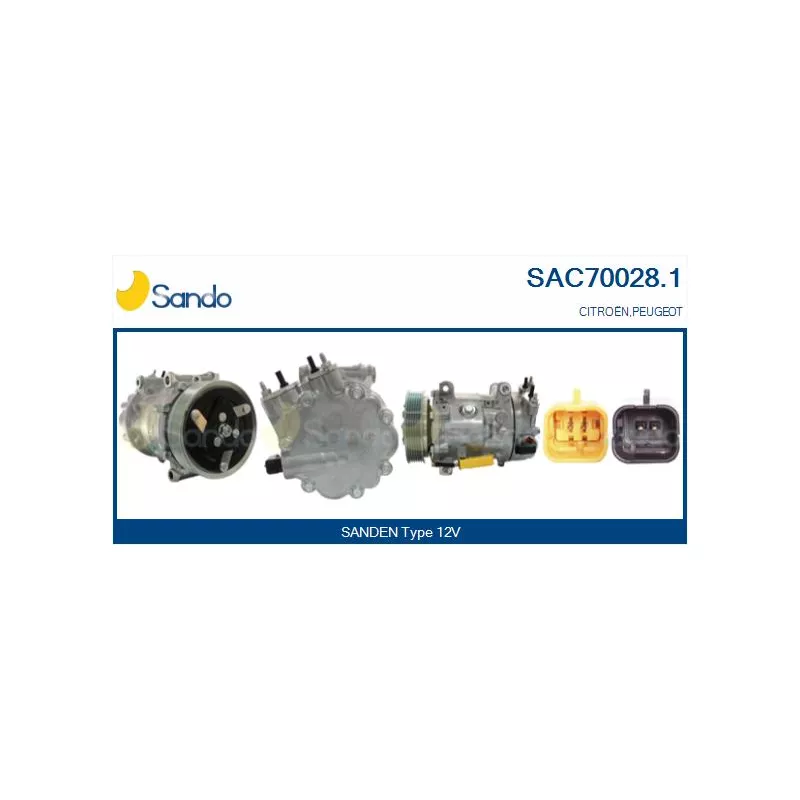 Compresseur, climatisation SANDO SAC70028.1