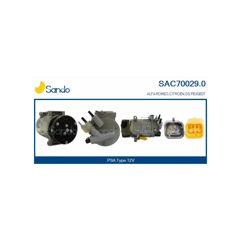 Compresseur, climatisation SANDO SAC70029.0