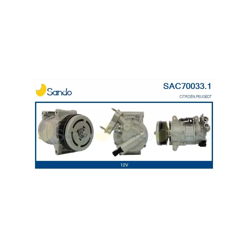 Compresseur, climatisation SANDO SAC70033.1