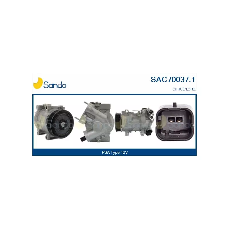 Compresseur, climatisation SANDO SAC70037.1