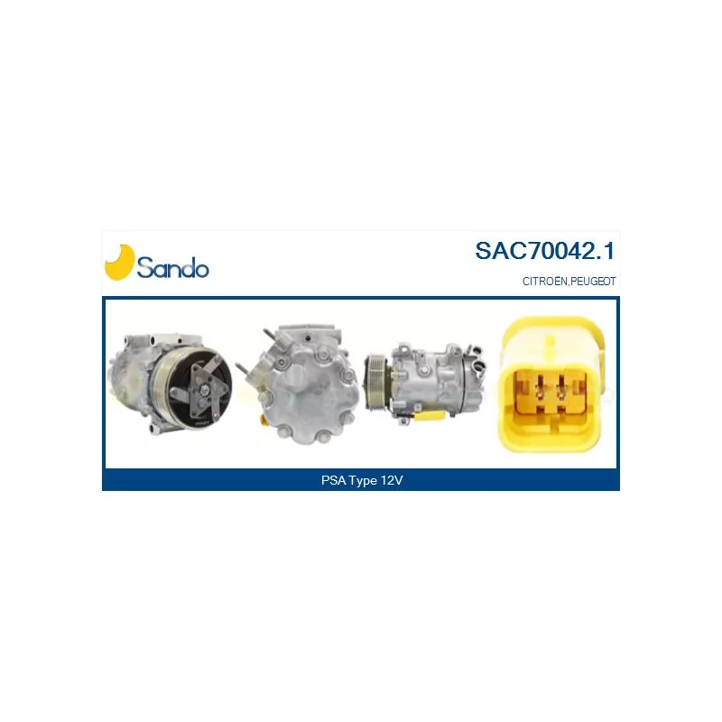 Compresseur, climatisation SANDO SAC70042.1