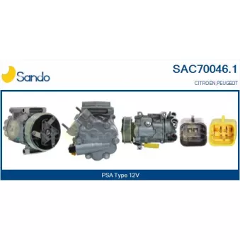 Compresseur, climatisation SANDO SAC70046.1