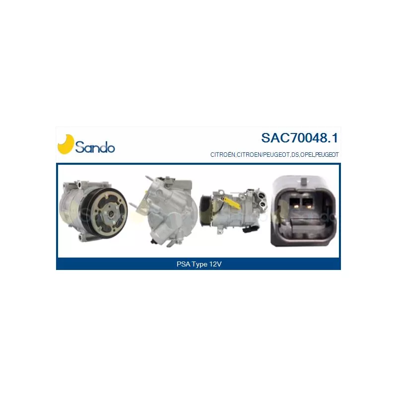 Compresseur, climatisation SANDO SAC70048.1