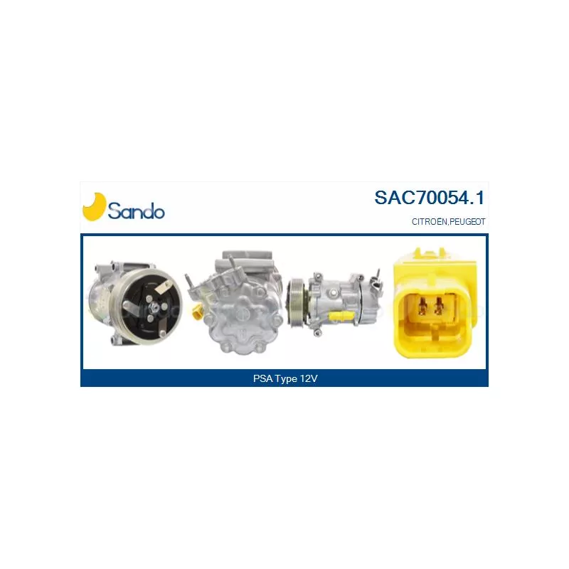 Compresseur, climatisation SANDO SAC70054.1