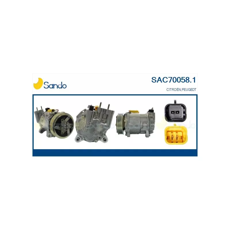 Compresseur, climatisation SANDO SAC70058.1