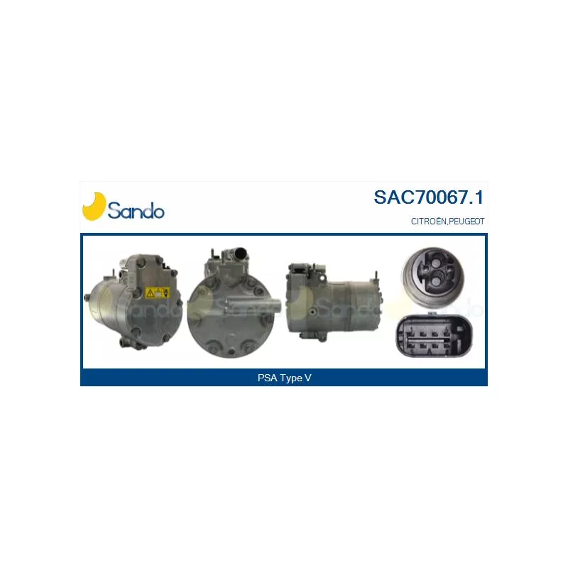 Compresseur, climatisation SANDO SAC70067.1