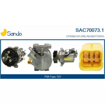 Compresseur, climatisation SANDO SAC70073.1