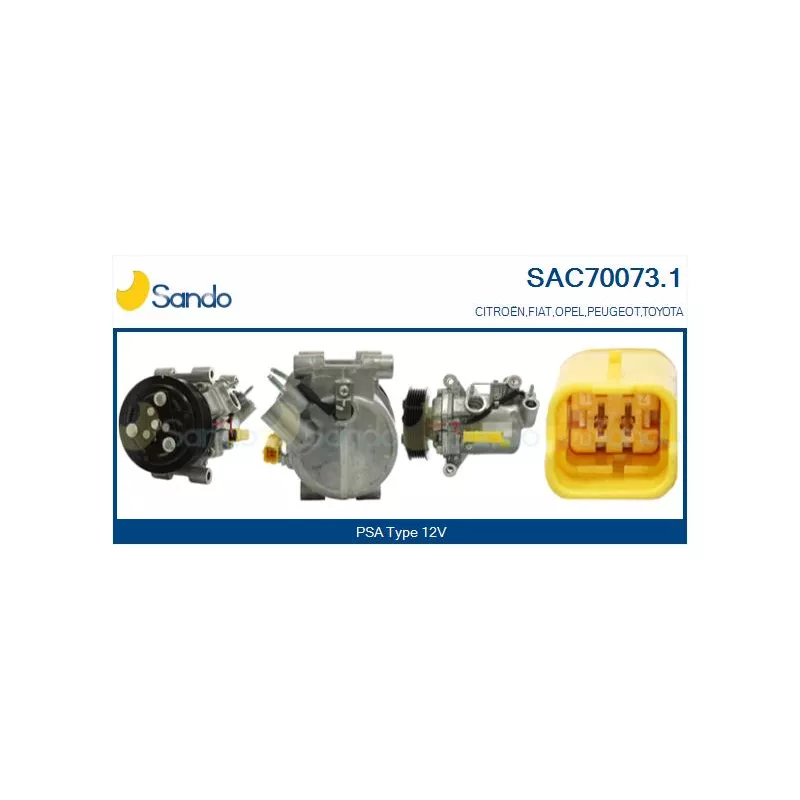 Compresseur, climatisation SANDO SAC70073.1