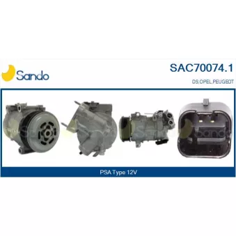 Compresseur, climatisation SANDO SAC70074.1