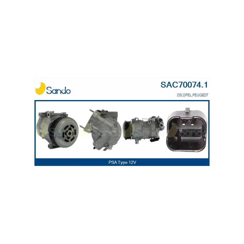 Compresseur, climatisation SANDO SAC70074.1