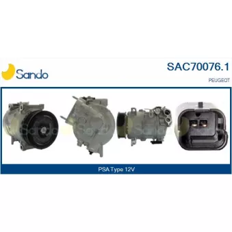 Compresseur, climatisation SANDO SAC70076.1