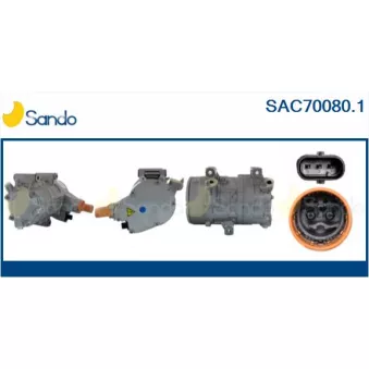 Compresseur, climatisation SANDO SAC70080.1