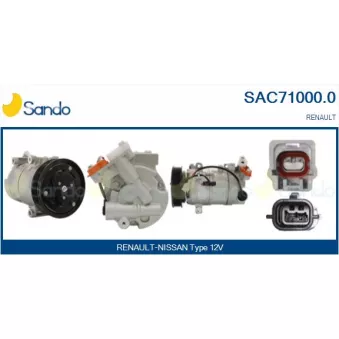 Compresseur, climatisation SANDO SAC71000.0