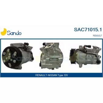Compresseur, climatisation SANDO SAC71015.1
