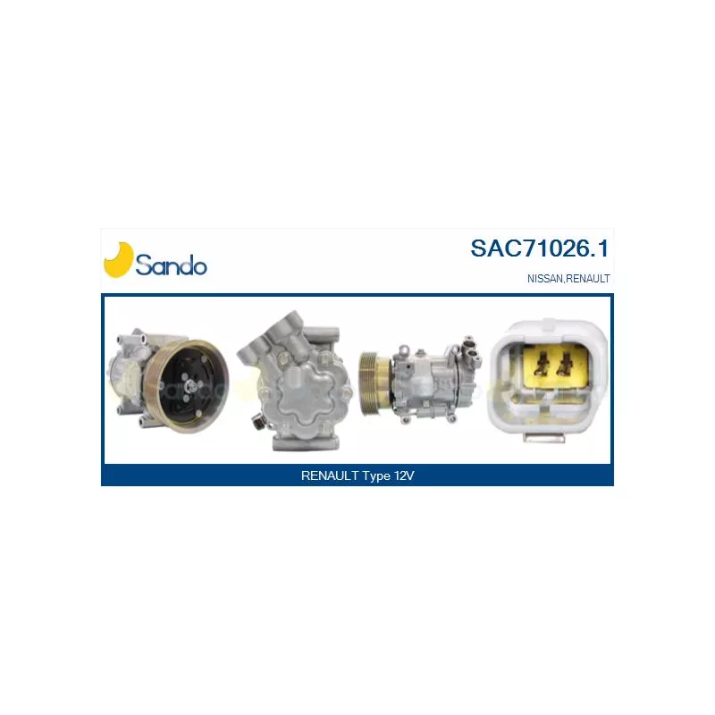 Compresseur, climatisation SANDO SAC71026.1