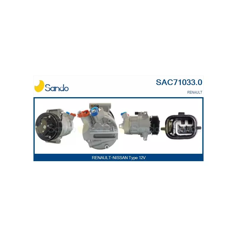 Compresseur, climatisation SANDO SAC71033.0