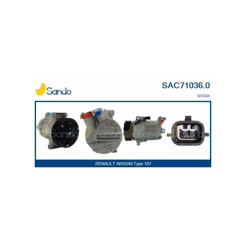 Compresseur, climatisation SANDO SAC71036.0