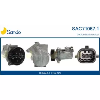 Compresseur, climatisation SANDO SAC71067.1
