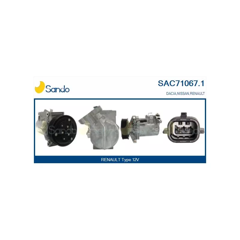 Compresseur, climatisation SANDO SAC71067.1