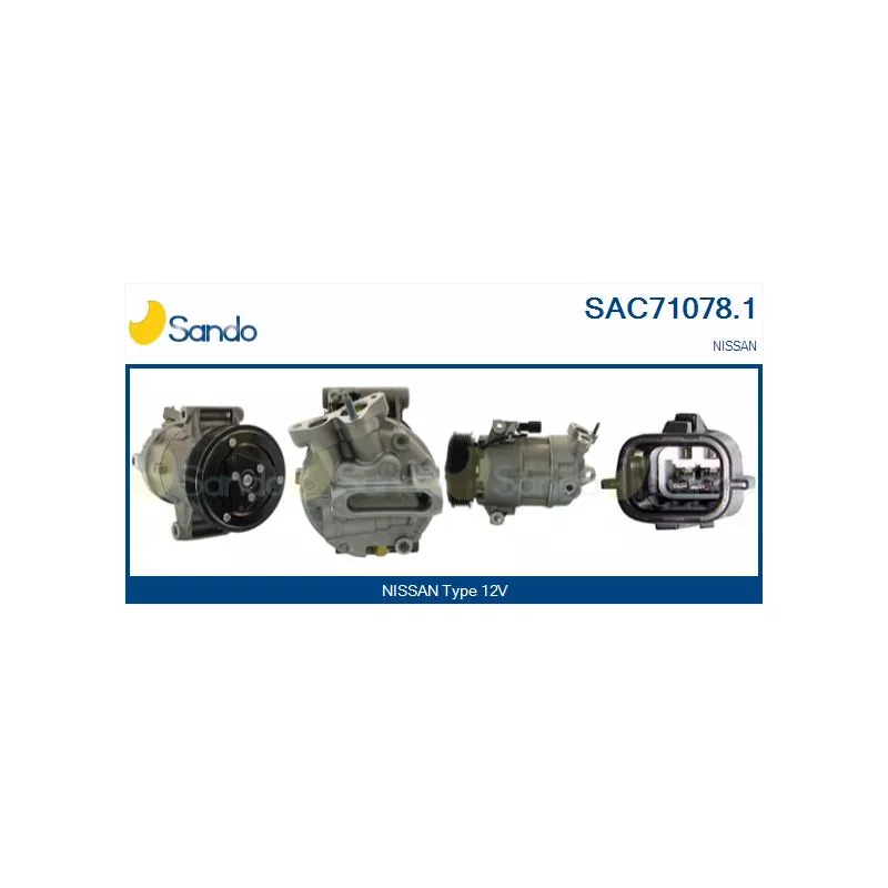 Compresseur, climatisation SANDO SAC71078.1